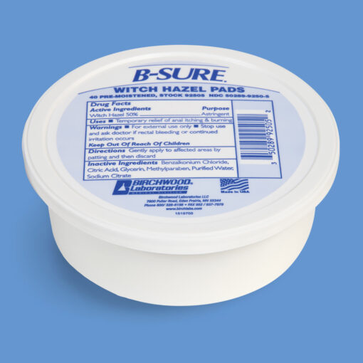 B-Sure Witch Hazel Pads 40's.