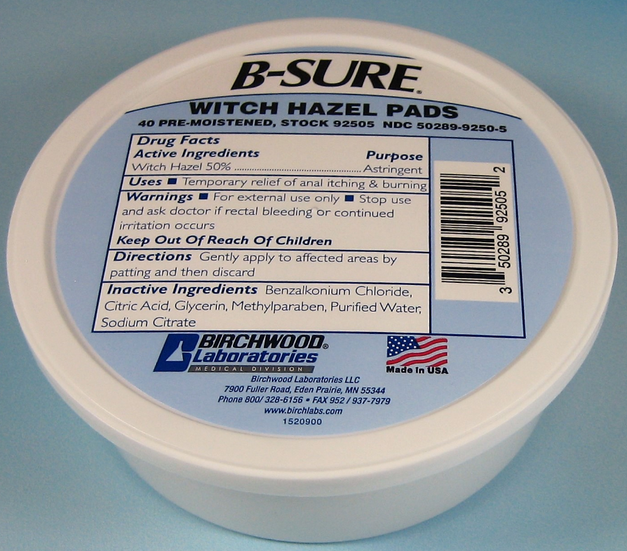 B-Sure Witch Hazel Pads