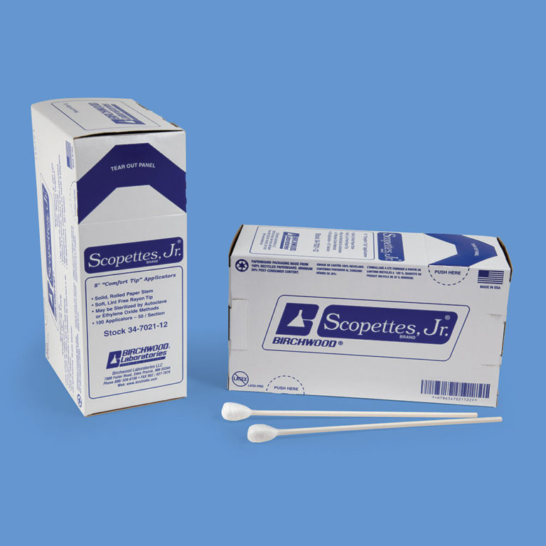 Scopettes Jr. 8" Large Tip Cotton Swabs Accidental Bowel Leakage