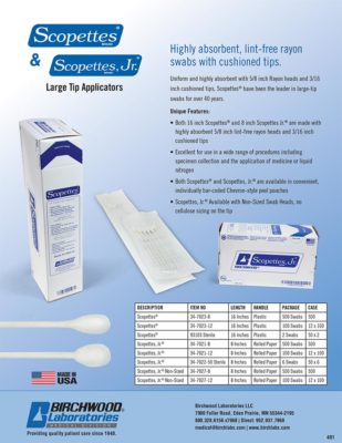 Scopettes Large Tip Applicators